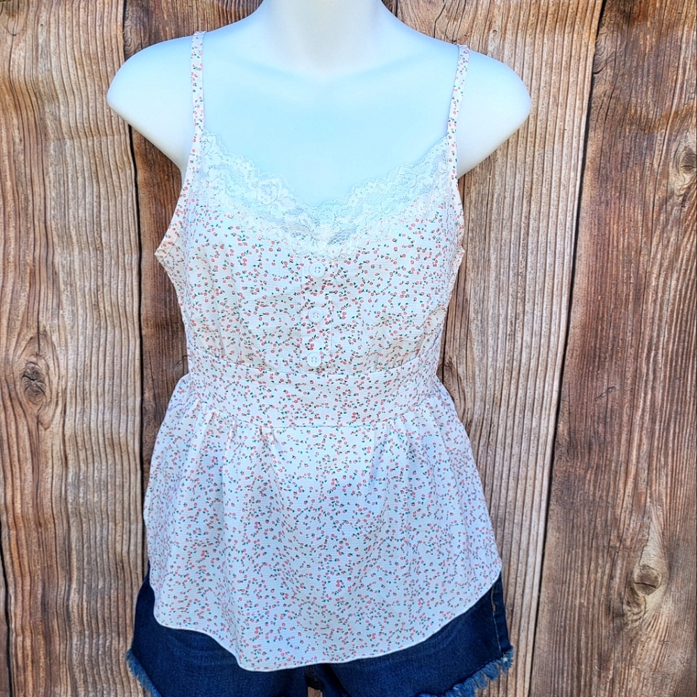 White Floral Blouse